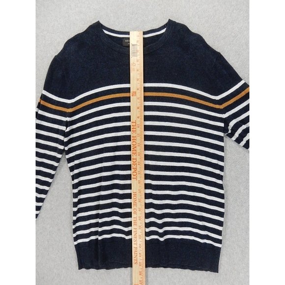 Banana Republic Premium Luxe Yarn Crew Sweater (Men's Small) Blue - Picture 8 of 11